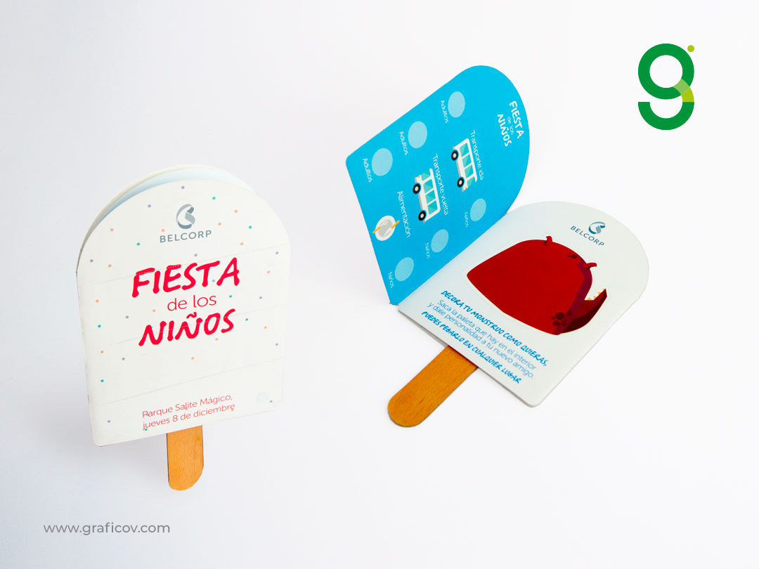 invitacion niños paleta